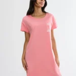 Triumph Nightdresses Βαμβακερό Νυχτικό με Κοντό Μανίκι και Τσεπάκι