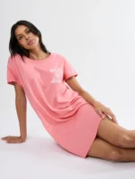 Triumph Nightdresses Βαμβακερό Νυχτικό με Κοντό Μανίκι και Τσεπάκι - Image 3