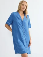 Triumph Amourette Jacquard Κοντομάνικο Νυχτικό Boyfriend