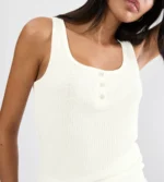 Triumph Mix & Match Top NSL Pointelle Αμάνικο Τοπ Πιτζάμας με Τετράγωνη Λαιμόκοψη - Image 4