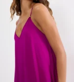 Triumph Summer Satin Dress Μακρύ Φόρεμα Παραλίας με V Λαιμόκοψη - Image 4