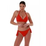 Bluepoint Solids Halter Μπικίνι Τοπ D Cup με Μπανέλα