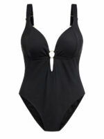 Bluepoint Solids Plus Size Ολόσωμο Μαγιό με Κρίκο - Image 2