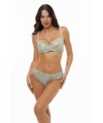 Bluepoint Wild Cat Strapless Μπικίνι Τοπ D Cup με Μπανέλα