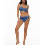 Bluepoint Ocean Blue Strapless Μπικίνι Τοπ D Cup με Μπανέλα