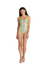 Blu4U Lila Damask Ολόσωμο Μαγιό με Τύπωμα Πετρόλ - Image 2
