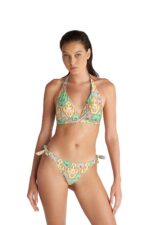 Blu4U Lila Damask Brazilian Μπικίνι Σλιπ με Πλαϊνό Δέσιμο - Image 2