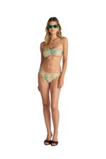 Blu4U Lila Damask Μπικίνι Σλιπ με Τύπωμα και Πλαϊνές Λεπτομέρειες