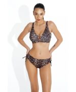 Bluepoint Cat Call Τριγωνικό Μπικίνι Τοπ Cup C με Animal Print - Image 3