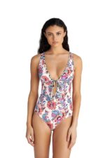 Blu4U Floral Escape Ολόσωμο Μαγιό με Τύπωμα