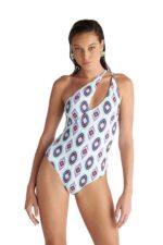 Blu4U Aztec Mix Ολόσωμο Μαγιό με Έναν Ώμο - Image 3