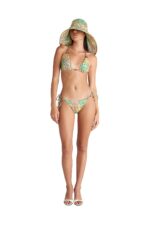 Blu4U Lila Damask Τριγωνικό Μπικίνι Τοπ με Τύπωμα