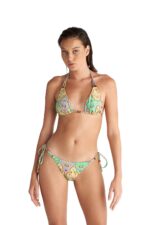 Blu4U Lila Damask Τριγωνικό Μπικίνι Τοπ με Τύπωμα - Image 2