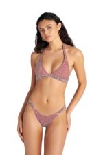 Blu4U Bronze Pixel Halter Bikini Top Cup C