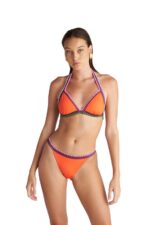 Blu4U Coral Stitch Μπικίνι Σλιπ με Κροσέ Λεπτομέρειες