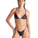 Blu4U Polca Borders Bikini Slip Διπλής Όψης με Πλαϊνό Δέσιμο