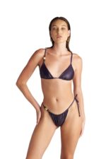 Blu4U Polca Borders Bikini Slip Διπλής Όψης με Πλαϊνό Δέσιμο