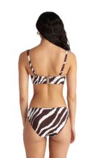 Blu4U Zebra Stripes Bikini Top με Μπανέλα Cup D - Image 3