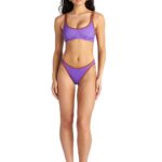 Blu4U Zebra Stripes High Leg Brazilian Μπικίνι Σλιπ
