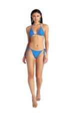 Blu4U Blue Ikat Μπικίνι Σλιπ Διπλής Όψης με Πλαϊνό Δέσιμο