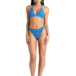 Blu4U Blue Ikat Ψηλόμεσο High Leg Μπικίνι Σλιπ με Ζώνη