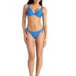Blu4U Blue Ikat Brazilian Μπικίνι Σλιπ Διπλής Όψης με Πλαϊνό Δέσιμο