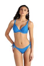 Blu4U Blue Ikat Brazilian Μπικίνι Σλιπ Διπλής Όψης με Πλαϊνό Δέσιμο - Image 2
