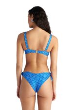 Blu4U Blue Ikat Brazilian Μπικίνι Σλιπ Διπλής Όψης με Πλαϊνό Δέσιμο - Image 3