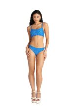 Blu4U Blue Ikat Μπικίνι Σλιπ με Στριφτές Πλαϊνές Λεπτομέρειες