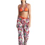 Γυναικείο Flared Παντελόνι "Coral Stitch" με Τύπωμα – Blu4U