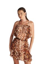 Γυναικείο Φόρεμα - Καφτάνι BLU4U "Blanket Leo" – Animal Print - Image 2