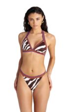 Blu4U Zebra Stripes Bikini Top με Κροσέ Λεπτομέρειες - Image 2