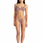 Blu4U Bronze Pixel Bikini Top Διπλής Όψης με Στριφτή Λεπτομέρεια