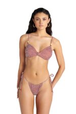 Blu4U Bronze Pixel Bikini Top Διπλής Όψης με Στριφτή Λεπτομέρεια - Image 2