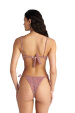 Blu4U Bronze Pixel Bikini Top Διπλής Όψης με Στριφτή Λεπτομέρεια - Image 3