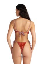 Blu4U Bronze Pixel Bikini Top Διπλής Όψης με Στριφτή Λεπτομέρεια - Image 6