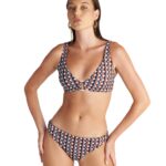 Blu4U Polca Borders Μπικίνι Σλιπ με Στριφτές Πλαϊνές Λεπτομέρειες