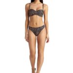 Blu4U Toffee Leo Strapless Bikini Top Cup D