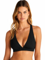 Blu4U Fashion Solids Τριγωνικό Bikini Top με Χιαστή Πλάτη