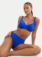 Triumph Summer Twist W 01 Γυναικείο Σετ Μαγιό Μπλε-Μαύρο με Μπανέλα