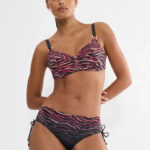 Triumph Summer Wild W 01 Σετ Μαγιό Bikini Animal Print με Μπανέλα και Ρυθμιζόμενο Slip