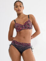 Triumph Summer Wild W 01 Σετ Μαγιό Bikini Animal Print με Μπανέλα και Ρυθμιζόμενο Slip
