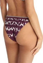 Blu4u Stripes and Spots Μπικίνι Σλιπ Μπορντό - Image 2