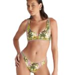 Blu4u Jungle Garden Μπικίνι Crop Top Μπουστάκι με Ενίσχυση
