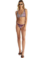 Blu4u Stripes and Spots Μπικίνι Μπουστάκι Bralette (Cup C) - Μπορντό - Image 2