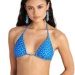 BLU4U Blue Ikat Μαγιό Μπικίνι Τοπ Τρίγωνο