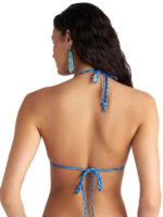 BLU4U Blue Ikat Μαγιό Μπικίνι Τοπ Τρίγωνο - Image 3