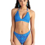 BLU4U Blue Ikat Μαγιό Μπικίνι Τοπ D Cup