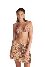 Blu4u Blanket Leo Ημιδιάφανη Φούστα Παραλίας με Σούρες - Image 3