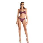 Blu4u Stripes and Spots Strapless Μπικίνι Τοπ - Μπορντό - Image 2